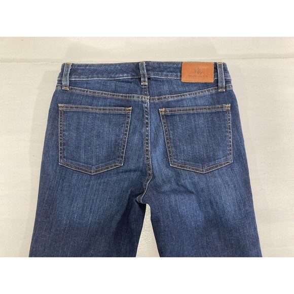 Ralph Lauren Black Label Jeans Women’s 4x30 Blue Denim Mid Rise Straight Leg - Picture 4 of 11